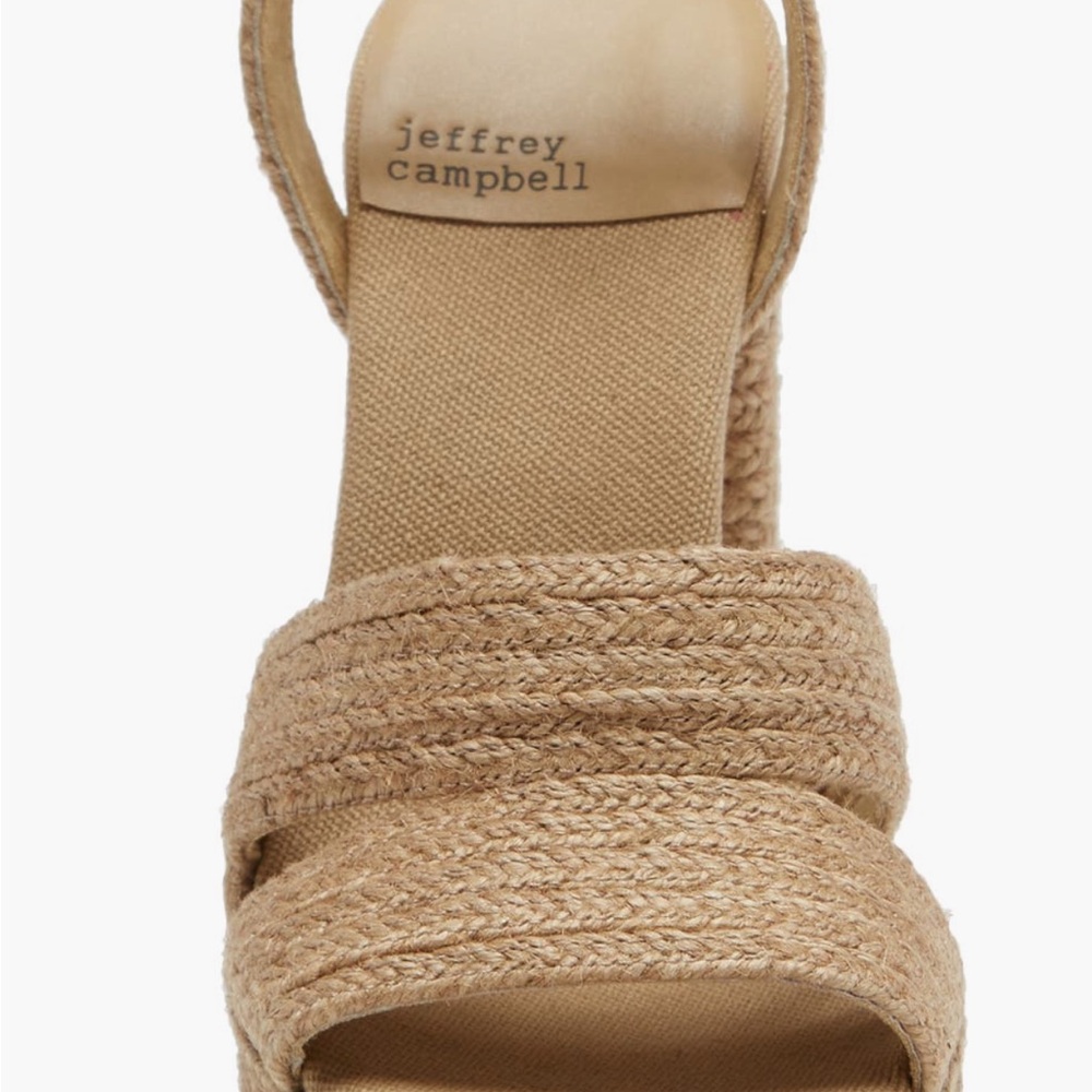 Jeffrey Campbell ‘Yawl’ Woven platform Espadrilles with ankle strap